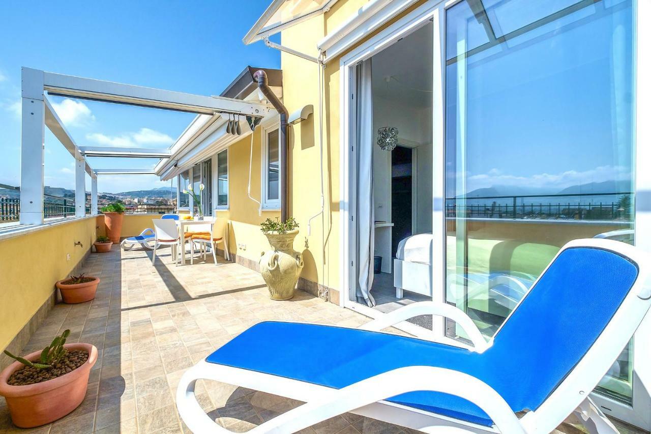 Ferienwohnung Solemar Sicilia - Casa Panorama Santa Flavia Exterior foto